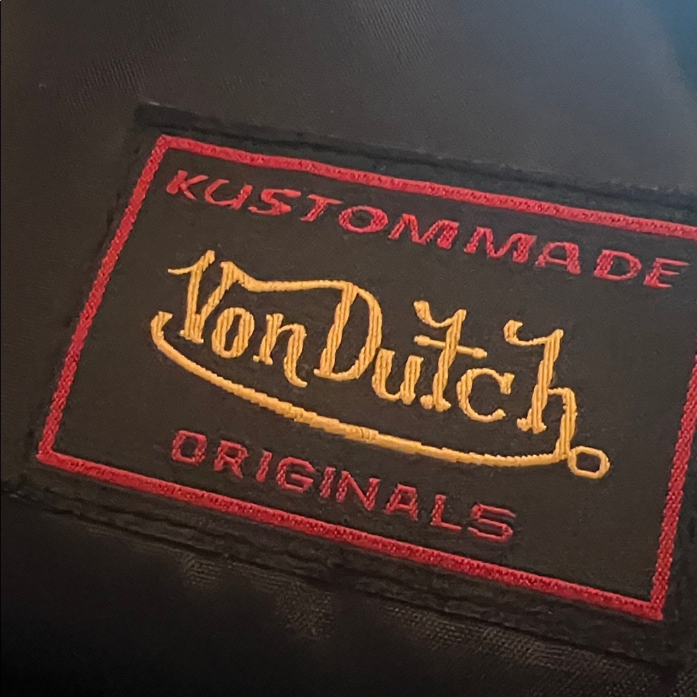 Vintage Von Dutch Navy Blue Bowling Bag with White Logo - Y2K - Picture 3 of 9